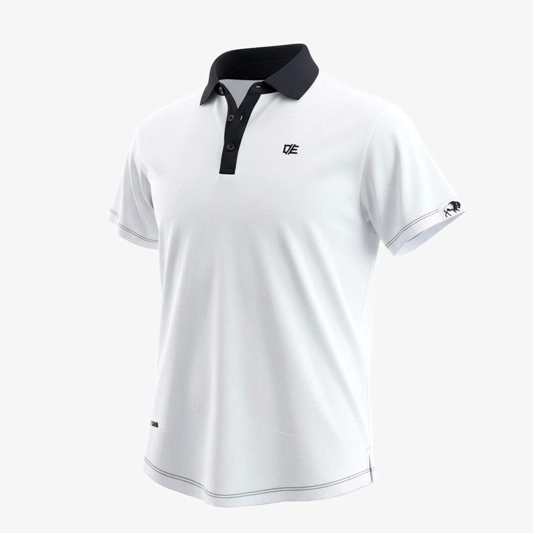Black & White Performance Edge Polo – Double Edge Golf