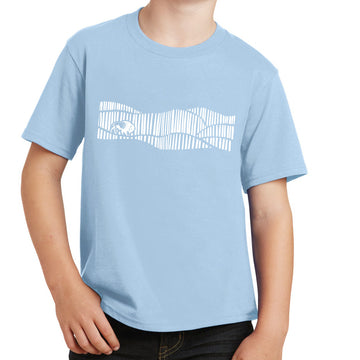 ROAM YOUTH Tee  // SKY BLUE & WHITE