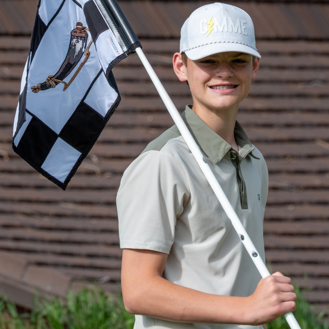 Game Day Performance Pique Polo - Army Sage