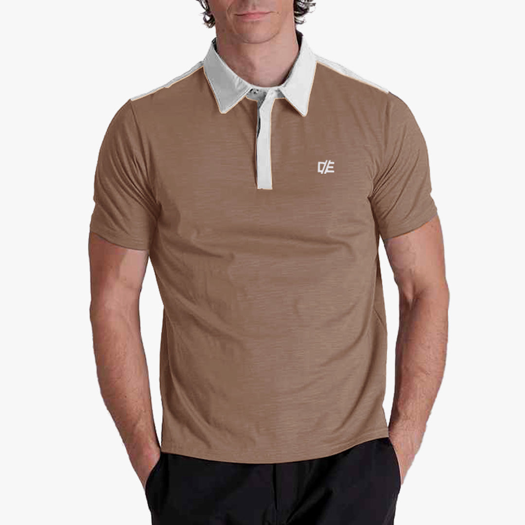 Game Day Performance Pique Polo - Chocolate Chipper