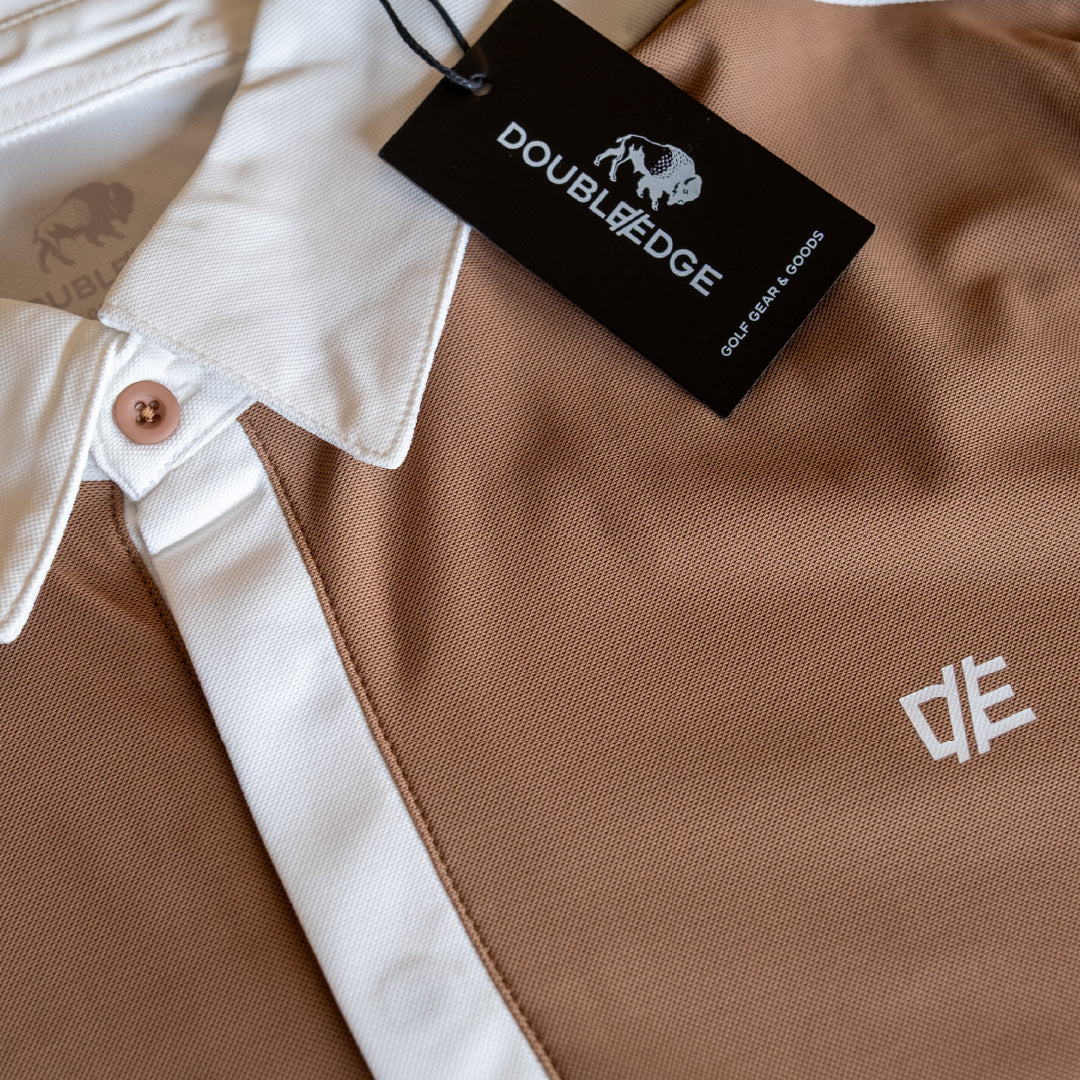 Game Day Performance Pique Polo - Chocolate Chipper